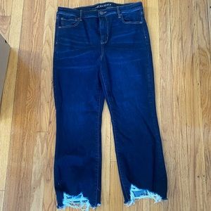 Cropped American Eagle Blue Jeans